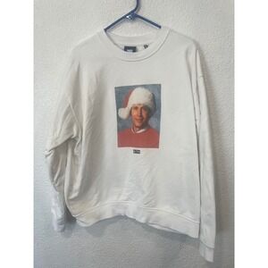 Kith National Lampoon Chevy Chase White Sweatshirt Christmas Print Rare XL Read